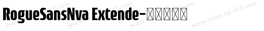 RogueSansNva Extende字体转换